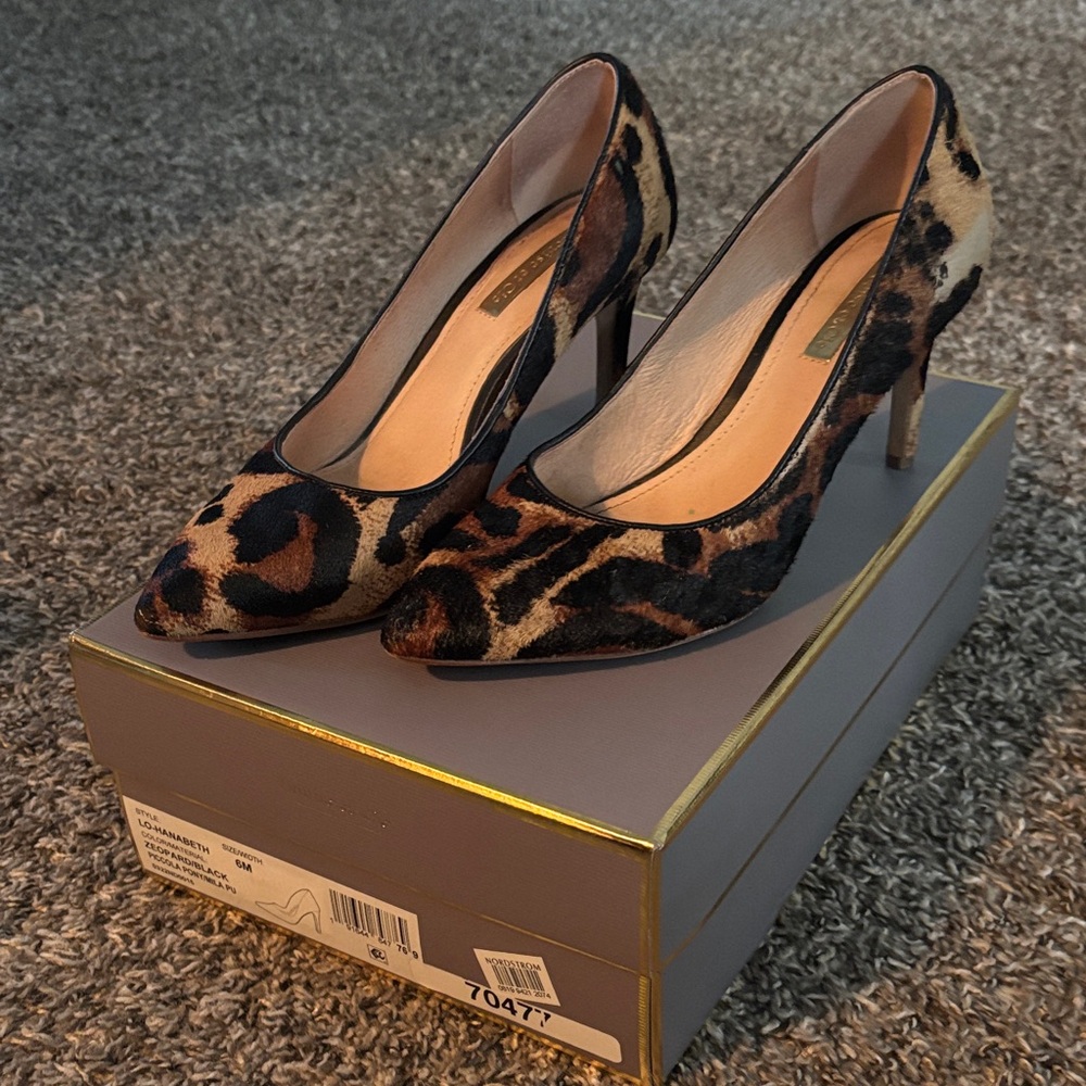 Louise et Cie Leopard Print Heels